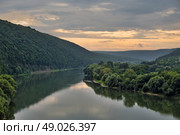 evening on the river Dniester. Стоковое фото, агентство Ingram Publishing / Фотобанк Лори