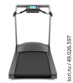 treadmill isolated on white background. Стоковое фото, агентство Ingram Publishing / Фотобанк Лори