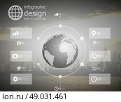infographic with unfocused background and icons set for business design vector.. infographic with unfocused background and icons set for business design vector. Стоковая иллюстрация, агентство Ingram Publishing / Фотобанк Лори