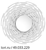 Abstract circle banner with place for text. Circular, rotating background, vector illustration. Стоковая иллюстрация, агентство Ingram Publishing / Фотобанк Лори