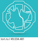 Cat and dog veterinarian clinic symbol. Стоковая иллюстрация, агентство Ingram Publishing / Фотобанк Лори
