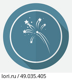 Fireworks rockets sign icon. Explosive pyrotechnic device symbol. Стоковая иллюстрация, агентство Ingram Publishing / Фотобанк Лори