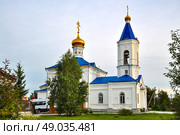 Храм в честь святого Ильи-пророка (Ильинская церковь). Село Богандинское. Тюменская область (2018 год). Стоковое фото, фотограф Александр Тараканов / Фотобанк Лори