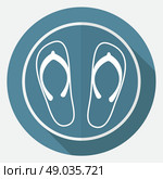 Beach slippers. Стоковая иллюстрация, агентство Ingram Publishing / Фотобанк Лори