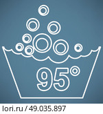 Set of washing symbols icon. Стоковая иллюстрация, агентство Ingram Publishing / Фотобанк Лори