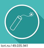 TNT dynamite bomb with burning fuse. Стоковая иллюстрация, агентство Ingram Publishing / Фотобанк Лори