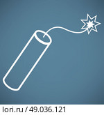TNT dynamite bomb with burning fuse. Стоковая иллюстрация, агентство Ingram Publishing / Фотобанк Лори