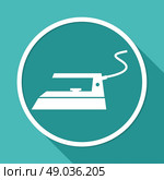 Steam iron icon. Стоковая иллюстрация, агентство Ingram Publishing / Фотобанк Лори