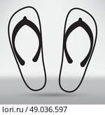 Beach slippers. Стоковая иллюстрация, агентство Ingram Publishing / Фотобанк Лори