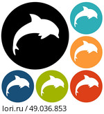 dolphin icon. Стоковая иллюстрация, агентство Ingram Publishing / Фотобанк Лори