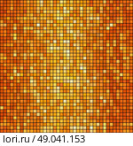 Vector orange mosaic background. Vector illustration  orange mosaic background. Square shape. Стоковая иллюстрация, агентство Ingram Publishing / Фотобанк Лори