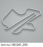 Sepang Circuit for motorsport and autosport. Стоковая иллюстрация, иллюстратор Максим Гребешков / Фотобанк Лори