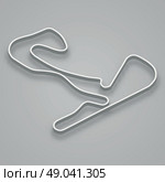 Zandvoort Circuit for motorsport and autosport. Стоковая иллюстрация, иллюстратор Максим Гребешков / Фотобанк Лори