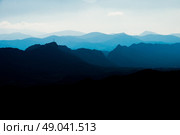 Mountain landscape silhouette. Стоковое фото, агентство Ingram Publishing / Фотобанк Лори