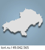 3d isometric map of Skiathos is an island in Greece. Стоковая иллюстрация, иллюстратор Максим Гребешков / Фотобанк Лори