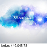 Abstract Background with Watercolor banner, vector illustration. Стоковая иллюстрация, агентство Ingram Publishing / Фотобанк Лори