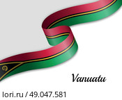 Waving ribbon flag. Стоковая иллюстрация, иллюстратор Максим Гребешков / Фотобанк Лори