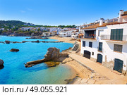 Calella de Parafrugell beach in Costa Brava of Girona at Catalonia Spain. Стоковое фото, агентство Ingram Publishing / Фотобанк Лори