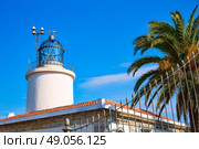 Costa Brava San Sebastian Lighthouse far Girona of Catalonia Spain. Стоковое фото, агентство Ingram Publishing / Фотобанк Лори