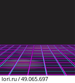 Retro style disco design neon background. 80s party, 80s fashion, 80s background, 80s graphic, 80s style, light disco party 1980, club vintage, dance night, flare and shine illustration. Стоковая иллюстрация, агентство Ingram Publishing / Фотобанк Лори