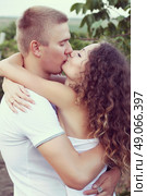 Portrait of a young happy couple. Стоковое фото, агентство Ingram Publishing / Фотобанк Лори