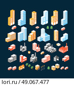 A large set of isometric buildings, buildings and transport. Стоковая иллюстрация, агентство Ingram Publishing / Фотобанк Лори