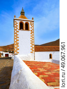 Betancuria Santa Maria church Fuerteventura at Canary Islands matriz cathedral. Стоковое фото, агентство Ingram Publishing / Фотобанк Лори