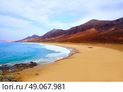 Cofete Fuerteventura Barlovento beach at Canary Islands of Spain. Стоковое фото, агентство Ingram Publishing / Фотобанк Лори