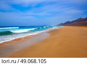Cofete Fuerteventura Barlovento beach at Canary Islands of Spain. Стоковое фото, агентство Ingram Publishing / Фотобанк Лори