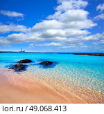 El Cotillo beach and Toston lighthouse at Fuerteventura Canary Islands. Стоковое фото, агентство Ingram Publishing / Фотобанк Лори