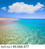 Morro Jable Matorral beach Jandia in Pajara of Fuerteventura at Canary Islands. Стоковое фото, агентство Ingram Publishing / Фотобанк Лори