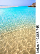 Morro Jable beach Fuerteventura at Canary Islands of Spain. Стоковое фото, агентство Ingram Publishing / Фотобанк Лори