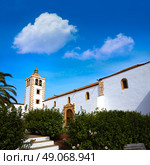 Betancuria Santa Maria church Fuerteventura at Canary Islands matriz cathedral. Стоковое фото, агентство Ingram Publishing / Фотобанк Лори