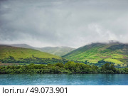view from Loch Lomond on the hills, Scotland. Стоковое фото, агентство Ingram Publishing / Фотобанк Лори