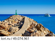 Cullera Xuquer river mouth Jucar in Valencia of Spain. Стоковое фото, агентство Ingram Publishing / Фотобанк Лори