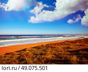 Tavernes de Valldigna beach dunes in Valencia of Spain. Стоковое фото, агентство Ingram Publishing / Фотобанк Лори