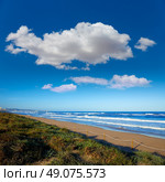 Tavernes de Valldigna beach dunes in Valencia of Spain. Стоковое фото, агентство Ingram Publishing / Фотобанк Лори