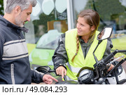 knowing the parts of the motorcycle. Стоковое фото, агентство Ingram Publishing / Фотобанк Лори