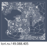 Abstract city plan. Abstract city plan.  Editable vector street map of a fictional generic town. Abstract urban background. Стоковая иллюстрация, агентство Ingram Publishing / Фотобанк Лори
