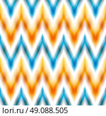  seamless ikat ethnic pattern.  seamless ikat ethnic pattern. Boho design. Ethnic Colored seamless zigzag patten. Стоковое фото, агентство Ingram Publishing / Фотобанк Лори