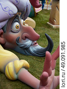 Fallas fest popular figures will burn in March 19 th night yearly. Стоковое фото, агентство Ingram Publishing / Фотобанк Лори