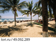 City Beach. The coastal city of Nha Trang. An attractive vacation destination in central Vietnam. Редакционное фото, фотограф Андрей Иванов / Фотобанк Лори