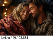 Eternal Bliss: A Tender Embrace Between Two Souls. Стоковое AI-изображение, AI-художник Данила Большаков / Фотобанк Лори
