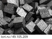 black styrofoam pellets. Стоковое фото, агентство Ingram Publishing / Фотобанк Лори