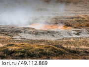 Icelandic nature with geothermal activity at ground surface. Стоковое фото, агентство Ingram Publishing / Фотобанк Лори