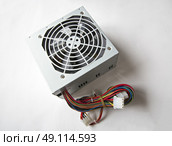 PSU. Power supply unit on the white background. Стоковое фото, агентство Ingram Publishing / Фотобанк Лори