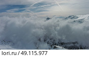 Snow Alp mountain range landscape. Стоковое фото, фотограф Михаил Коханчиков / Фотобанк Лори