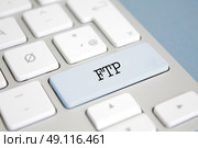 FTP written on a keyboard. Стоковое фото, агентство Ingram Publishing / Фотобанк Лори