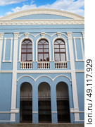 Zamora Ramos Carrion theater and Diputacion buiding in Spain. Стоковое фото, агентство Ingram Publishing / Фотобанк Лори