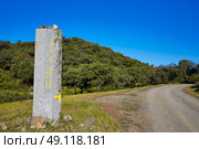 Via de la Plata way by Sierra Norte Seville in Spain to Santiago Compostela. Стоковое фото, агентство Ingram Publishing / Фотобанк Лори